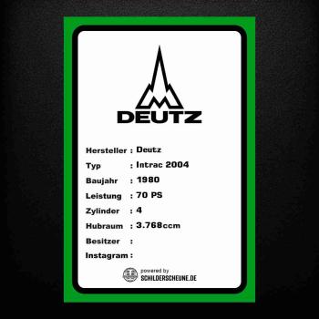 Deutz Präsentationsschild